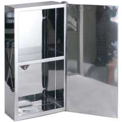 不鏽鋼雙層鏡檯收納櫃